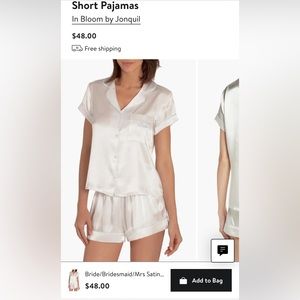 Nordstrom Bride Pajama set
